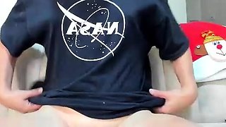 Shemale tranny enjoying solo masturbation