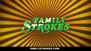 Familystrokes - lovely stepsis (Hailey Little) seduces brother-in-law with lapdance