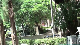 Petite Thai MILF riding in a Tuk Tuk