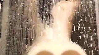 Amateur blondie solo anal masturbation
