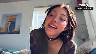POV: Stepsister catches me spying and ends up seducing me