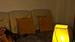 Hard Anal Masturbation with a Big Dildo and Creampie