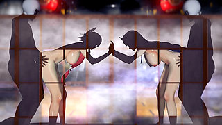 Genshin Impact - Yae Miko and Raiden Shogun Japanese Gangbang Sex - 3D Hentai Animations
