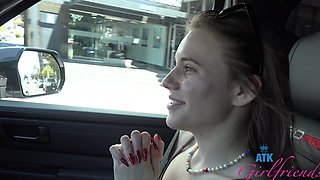 Homemade video of a brunette babe being fingered - Rose Caarter