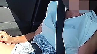 Fingering Teacher's Pussy in the Car While Driving Squirting with Intense Orgasm - Misscreamy