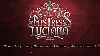 The dirty, lazy slave was thoroughly sucked