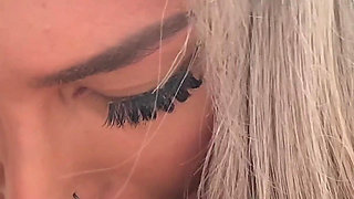 Silver Hair Is Back! Hayley Davies Gets Raided in a Tesla on Road