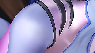 Widowmaker Punished for Cake - Intense BBC Fuck & Creampie - 3D Overwatch Porn