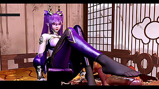 3D Curves Glow: Booty Girl Unchained - 3D Animation Hentai