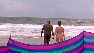 Helena Price Takes BBC on Nude Beach - Outdoor Creampie & Blowjob