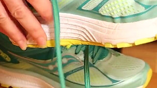 Nylon Feet After Sneakers Workout