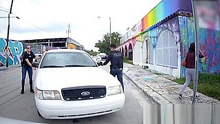 Car thief is chased down only to fuck