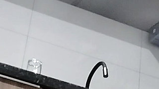 Sexy Stepmom in Kitchen