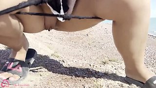 Outdoor Pissing Compilation in Nature - Russian Public Nudity & Golden Shower POV