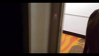 Blowjob Next to Road for People to Watch Public Blowjob at Hotel