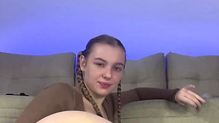 First Time Anal Fuck with Big Dildo