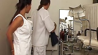 A stunning German nurse fucks her patient with doctor