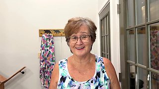Granny SassyVal Cheats in Blowjob for Repairman