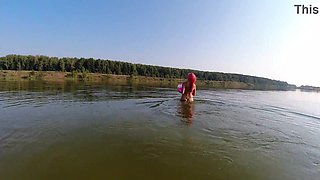 I play ball in the lake!