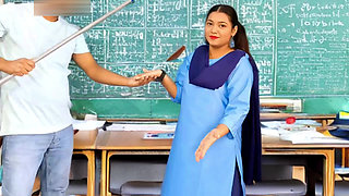 Desi Village Teen College Girl XXX Classroom Sex Video