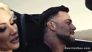 Big cock bf fucks blonde girlfriend on a ranch