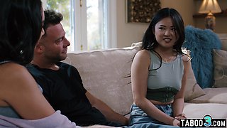 Bisex asian screwed by a married couple