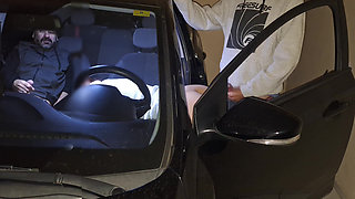 Husband Takes Wife to Fuck in Parking Lot with Stranger!
