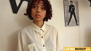 Petite Latina Teen Gets Rough Anal Pounding in Fake Casting - Hardcore Doggystyle & Deep Throat