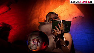 Blonde bends over as pussy gets drilled by a monster cock