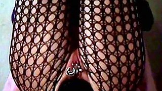 Huge Dildo in Her Ass on Webcam