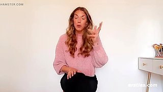 Hot British Girl Lana Wakes Up Horny and Fingers Her Shaved Pussy