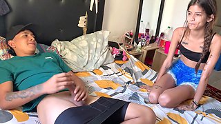 Sins and her brother engage in intense step-sibling fun