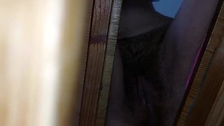 Naughty Amateur MILF Shows Hairy Pussy Trying On Sexy Clothes In Bed