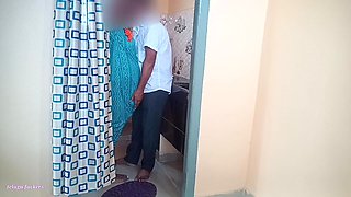 Desi Indian Big Boobs Telugu Stepmom Fucked by Stepson in Kitchen While Cooking
