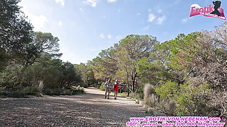 German skinny blonde milf hitchhiker's wife fucked in mallorca