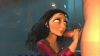 Long Curly Hair Anal