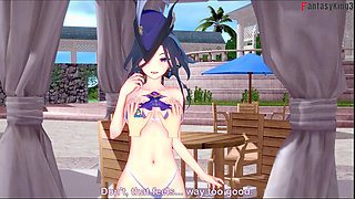 Clorinde POV blowjob bikini - Genshin Impact