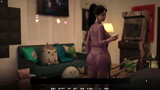 Japanese Stepmom Showing Her Big Boobs Cleavage To Her Stepson