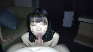 Asian amateur girlfriend gives a blowjob pov HD