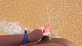 Shameless girl helps the guy to pee outdoor compilation