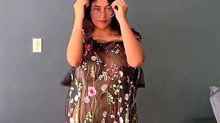 Beautiful brunette with big boobs jerk off instrucions