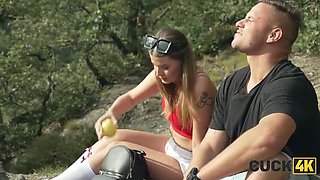 Hot Wife Fucks Two Strangers in Forest - Cuckold Husband Watches & Jerks Off