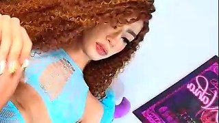 Big Cock Busty Tranny Masturbating