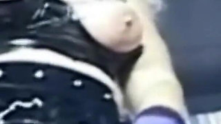 Watch This French Domina Play with Her Pussy in Latex