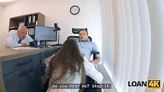Loan4k. whorish mina k is toying dirty games with loan chief