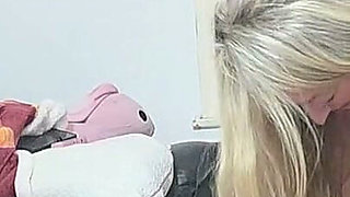 Femdom Blonde MILF Has Fun With Watersports On Partner Restrained In Toilet Box