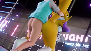 Furry compilation featuring Renamon getting it wild and wooly