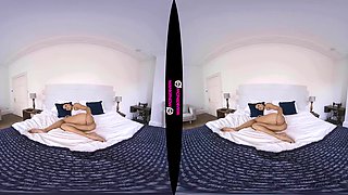 Cum On My Bed - Big Tit Cleo Summers Solo Striptease