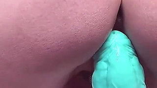 New Monster Dildo Stretches Her Pussy Really Hard