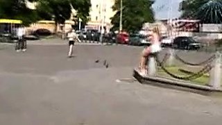 Mature upskirt amateur shows her pantys and asshole